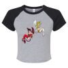 Women's Micro Rib Raglan Baby Tee Thumbnail