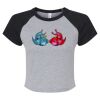 Women's Micro Rib Raglan Baby Tee Thumbnail