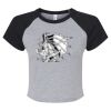 Women's Micro Rib Raglan Baby Tee Thumbnail