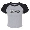 Women's Micro Rib Raglan Baby Tee Thumbnail