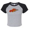 Women's Micro Rib Raglan Baby Tee Thumbnail