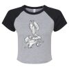 Women's Micro Rib Raglan Baby Tee Thumbnail