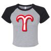 Women's Micro Rib Raglan Baby Tee Thumbnail