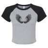 Women's Micro Rib Raglan Baby Tee Thumbnail