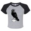 Women's Micro Rib Raglan Baby Tee Thumbnail