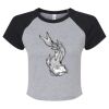 Women's Micro Rib Raglan Baby Tee Thumbnail