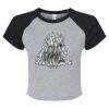 Women's Micro Rib Raglan Baby Tee Thumbnail