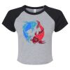 Women's Micro Rib Raglan Baby Tee Thumbnail