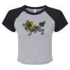 Women's Micro Rib Raglan Baby Tee Thumbnail