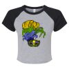Women's Micro Rib Raglan Baby Tee Thumbnail