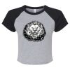Women's Micro Rib Raglan Baby Tee Thumbnail