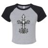 Women's Micro Rib Raglan Baby Tee Thumbnail