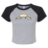 Women's Micro Rib Raglan Baby Tee Thumbnail
