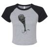Women's Micro Rib Raglan Baby Tee Thumbnail