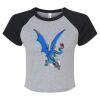 Women's Micro Rib Raglan Baby Tee Thumbnail