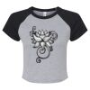 Women's Micro Rib Raglan Baby Tee Thumbnail