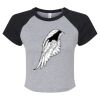 Women's Micro Rib Raglan Baby Tee Thumbnail