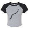 Women's Micro Rib Raglan Baby Tee Thumbnail
