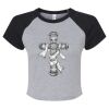 Women's Micro Rib Raglan Baby Tee Thumbnail