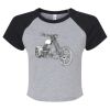 Women's Micro Rib Raglan Baby Tee Thumbnail