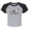Women's Micro Rib Raglan Baby Tee Thumbnail