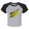 Women's Micro Rib Raglan Baby Tee Thumbnail