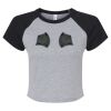 Women's Micro Rib Raglan Baby Tee Thumbnail