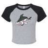 Women's Micro Rib Raglan Baby Tee Thumbnail