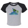 Women's Micro Rib Raglan Baby Tee Thumbnail