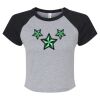 Women's Micro Rib Raglan Baby Tee Thumbnail