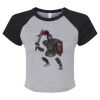 Women's Micro Rib Raglan Baby Tee Thumbnail
