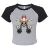 Women's Micro Rib Raglan Baby Tee Thumbnail
