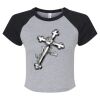 Women's Micro Rib Raglan Baby Tee Thumbnail