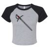 Women's Micro Rib Raglan Baby Tee Thumbnail