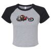 Women's Micro Rib Raglan Baby Tee Thumbnail