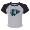 Women's Micro Rib Raglan Baby Tee Thumbnail