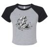 Women's Micro Rib Raglan Baby Tee Thumbnail