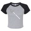 Women's Micro Rib Raglan Baby Tee Thumbnail