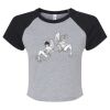 Women's Micro Rib Raglan Baby Tee Thumbnail
