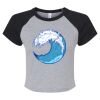 Women's Micro Rib Raglan Baby Tee Thumbnail