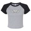 Women's Micro Rib Raglan Baby Tee Thumbnail