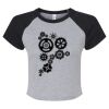 Women's Micro Rib Raglan Baby Tee Thumbnail