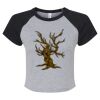 Women's Micro Rib Raglan Baby Tee Thumbnail