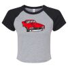 Women's Micro Rib Raglan Baby Tee Thumbnail