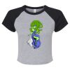 Women's Micro Rib Raglan Baby Tee Thumbnail