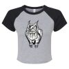 Women's Micro Rib Raglan Baby Tee Thumbnail