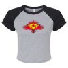 Women's Micro Rib Raglan Baby Tee Thumbnail