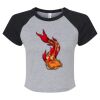 Women's Micro Rib Raglan Baby Tee Thumbnail