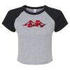 Women's Micro Rib Raglan Baby Tee Thumbnail