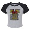 Women's Micro Rib Raglan Baby Tee Thumbnail